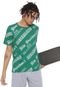 Camiseta Ride Skateboard Manga Curta Lettering Verde - Marca Ride Skateboard