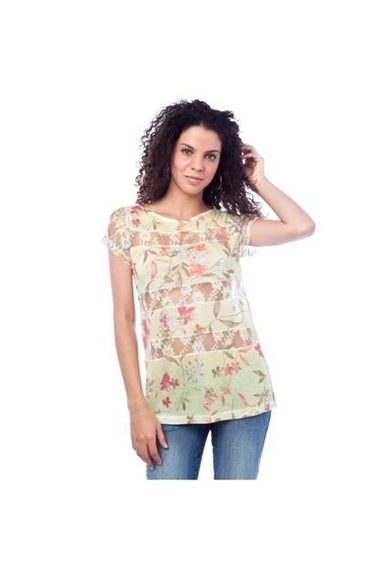 Blusa Renda floral - Marca Shop 126