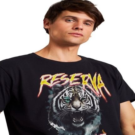 Camiseta Eye Of A Tiger Reserva Preto - Marca Reserva