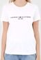 Camiseta Tommy Hilfiger Bordada Branca - Marca Tommy Hilfiger