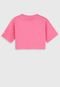 Camiseta Cropped adidas Originals Infantil Trefoil Rosa - Marca adidas Originals