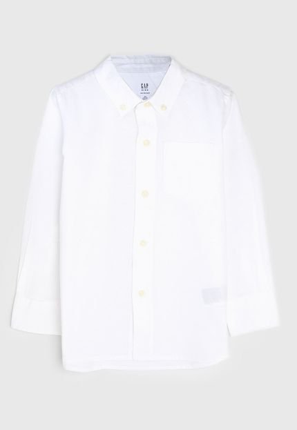Camisa GAP Infantil Bolso Branca - Marca GAP