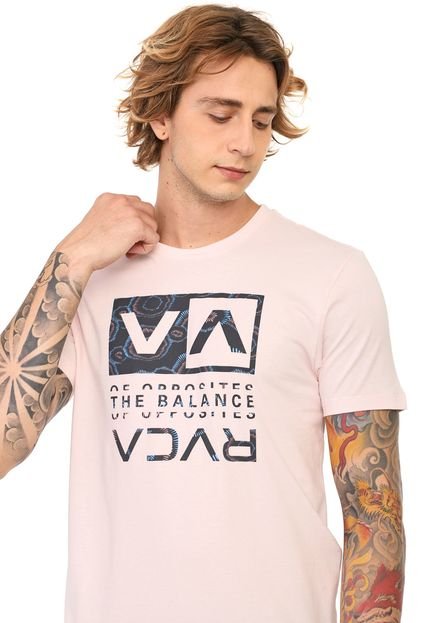 Camiseta RVCA Breaking Rosa - Marca RVCA