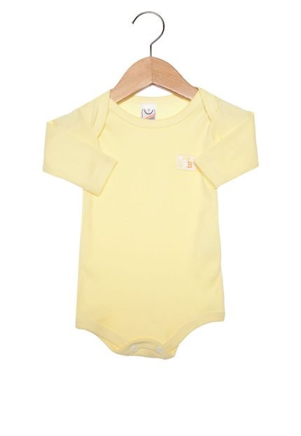 Body Babynha Infantil Aplicação Amarelo - Marca Babynha