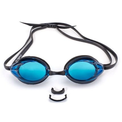 Óculos de Natação Hammerhead Olympic - Preto/Azul - Marca Hammerhead