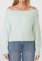 Blusa Hering Tricot Ombro a Ombro Verde - Marca Hering