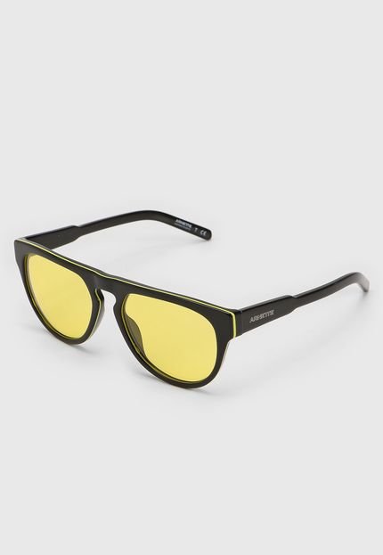 Óculos de Sol Arnette Gojira Preto/Amarelo - Marca Arnette