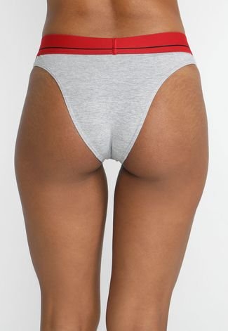 Calcinha Calvin Klein Underwear Tanga Minimal Cinza - Compre Agora