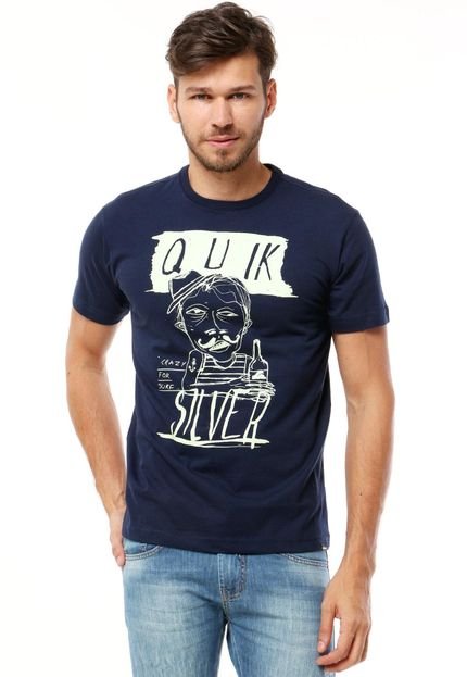 Camiseta Quiksilver Slim Fit Crazy Azul - Marca Quiksilver