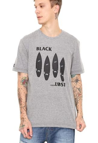 Camiseta ...Lost Mescla Black Lost Cinza