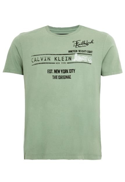 Camiseta Calvin Klein Jeans The Original Verde - Marca Calvin Klein Jeans