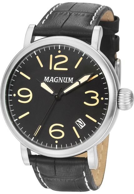 Relógio Magnum MA21964T Prata/Preto - Marca Magnum