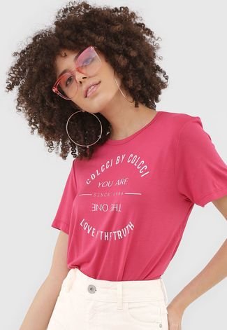 Camiseta Colcci You Are The One Rosa