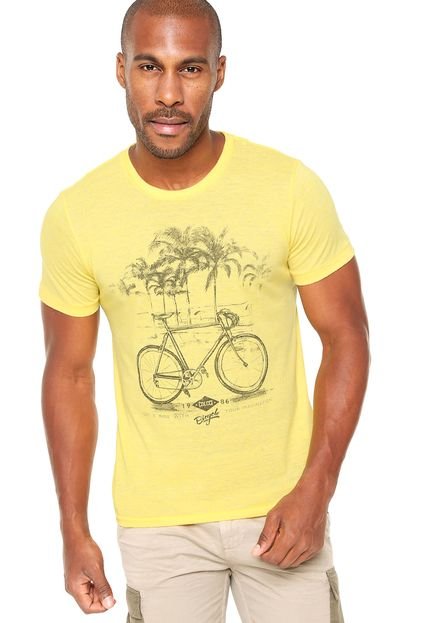 Camiseta Colcci Bike Amarela - Marca Colcci