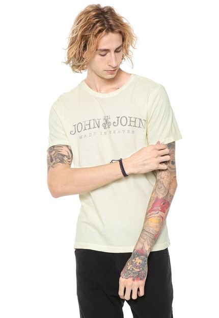 Camiseta John John Lettering Amarela - Marca John John