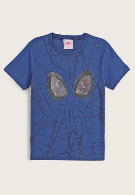 Camiseta Infantil Brandili Homem Aranha Azul - Marca Brandili