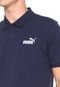 Camisa Polo Puma Regular Fit Essentials  Azul-Marinho - Marca Puma