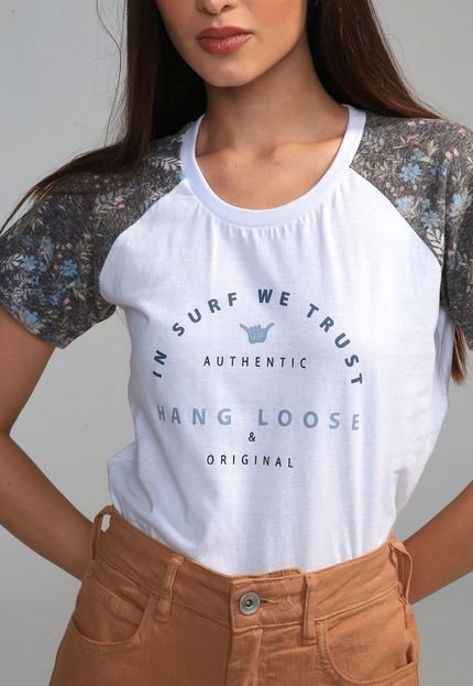 Camiseta Hang Loose Flower Branca - Marca Hang Loose