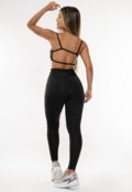 Conjunto Fitness Gringa Calça Legging Forrada E Top Costa Nua 080 124 Preto - Marca MOOD MODAS