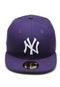 Boné New Era Fitted 5950 New York Yankees Roxo - Marca New Era