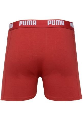 Cueca Puma Boxer Logo Vermelha