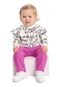 Conjunto Blusão e Calça para Bebê Menina Quimby Branco - Marca Quimby