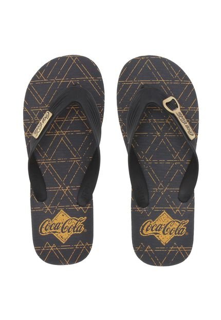 Chinelo Coca Cola Shoes Estampa Preto - Marca Coca Cola Shoes