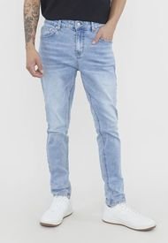 Jeans Hombre Skinny Fit Superflex Azul Medio Corona
