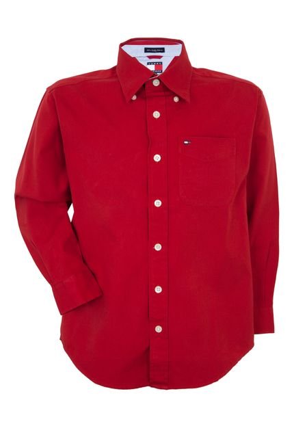 Camisa Tommy Hilfiger Bolso Vermelha - Marca Tommy Hilfiger
