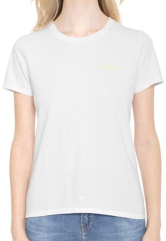 Blusa Calvin Klein Jeans Logo Branca
