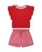 Conjunto Blusa e Short em Tricoline Xadrex Feminino Somnii - Marca Somnii