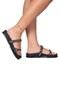 Papete Sandalia Feminino Chinelo Trança Preto Estilo Shoes - Marca Estilo Shoes