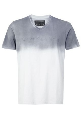 Camiseta Calvin Klein Jeans Contrast Cinza
