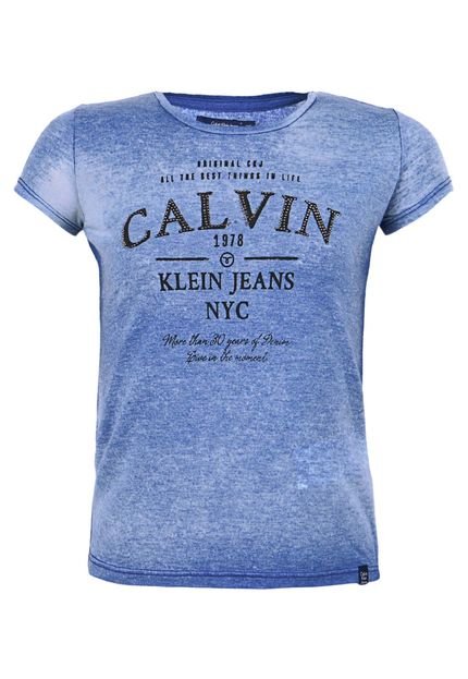 Camiseta Calvin Klein Kids The Best Azul - Marca Calvin Klein Kids
