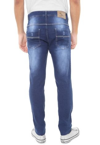 Calça Jeans GRIFLE COMPANY Slim Estonada Azul