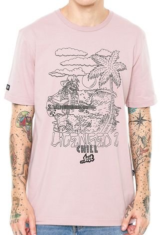Camiseta ...Lost Licensed To Chill Rosa