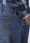 Calça Jeans Wrangler Reta Estonada Azul-Marinho - Marca Wrangler