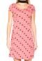 Vestido FiveBlu Curto Decote Redondo Rosa - Marca FiveBlu