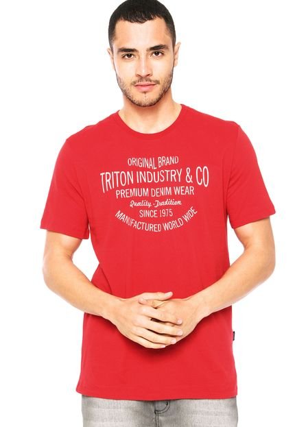 Camiseta Triton Original Vermelha - Marca Triton