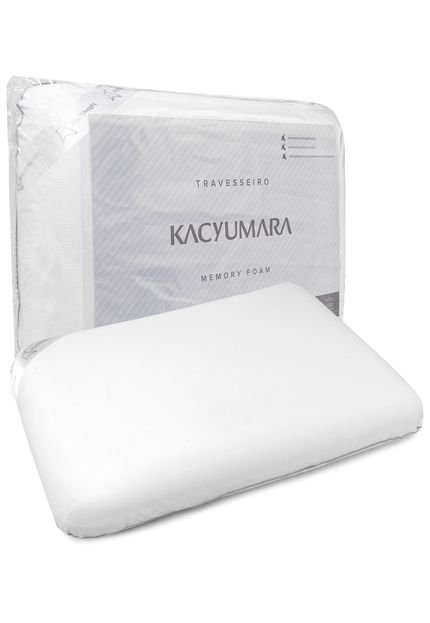 Travesseiro Kacyumara Viscoelástico Memory Foam 50x70cm Branco - Marca Kacyumara