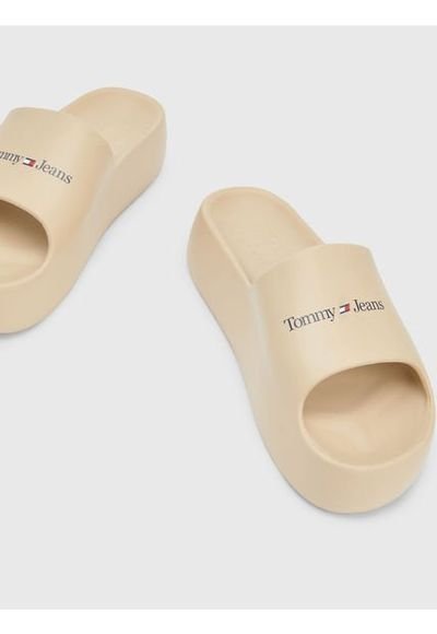 Sandalias De Plataforma Gruesa Mujer Oro Tommy Hilfiger Compra