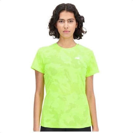 Camiseta New Balance Q Speed Jacquard Feminina Verde - Marca New Balance