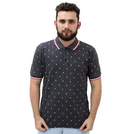 Camisa Polo Estampada Masculina Brooken Roller Cinza - Marca Broken Rules