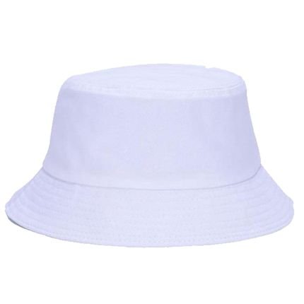 Chapéu Bucket Hat Liso Branco - Marca Bionda