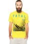 Camiseta Fatal S Estampa Flame Amarela - Marca Fatal Surf