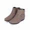 PICCADILLY MAXI - Bota Fernanda Cano Curto Salto Baixo Taupe - Marca Piccadilly