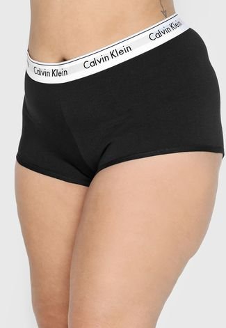 als je kunt Verstenen map Calcinha Calvin Klein Underwear Boxer Logo Preta - Compre Agora | Kanui  Brasil