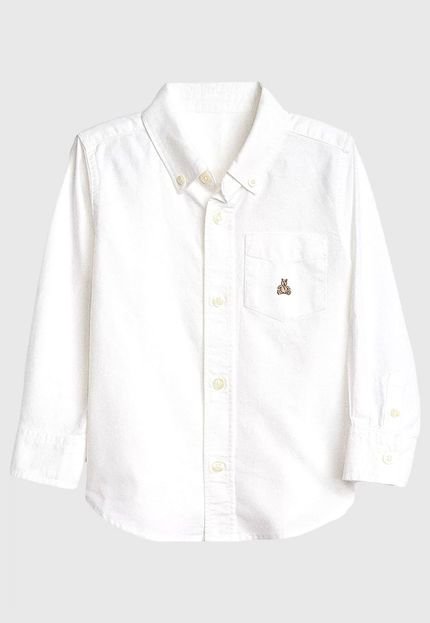 Camisa GAP Infantil Bolso Branca - Marca GAP