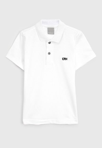 Camisa Polo Carinhoso Infantil Logo Branca - Marca Carinhoso