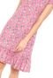 Vestido FiveBlu Curto Estampado Rosa - Marca FiveBlu